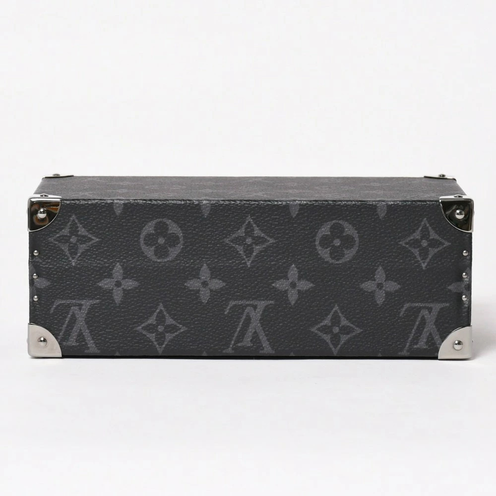 LOUIS VUITTON Monogram Eclipse Black Trunk Case Black